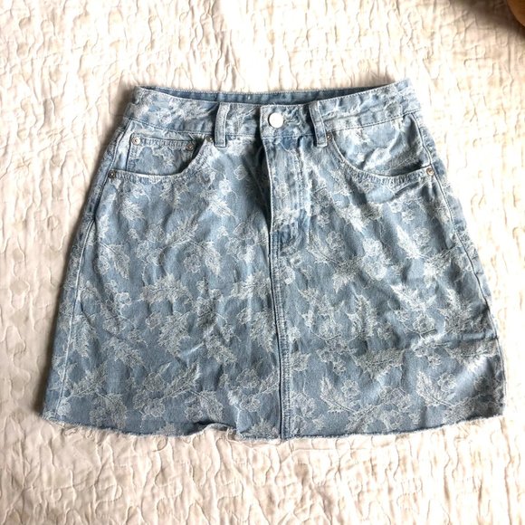 Free People Mini Denim Skirt - Picture 3 of 6